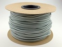 Pletený kábel, 10m strieborný drôt, 2x0,75, do svietidiel