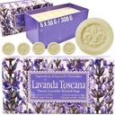 prírodné TALIANSKÉ LISOVANÉ MYDLO LEVANDUĽA LEVANDUĽOVÁ sada 6x 50G ako DARČEK