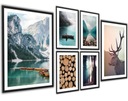 Plagáty MEGA SET XXL Jelen Mountains Forest 6 ks