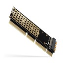 PCEM2-1U Interný adaptér PCIe x16/x8/x4, M.2 NV