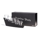 Svietiace poháre na vodku Domino Shots Deluxe