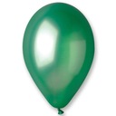 METALICKÉ LATEXOVÉ BALÓNY, zelené, 100 ks