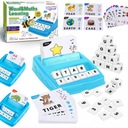 Sada vzdelávacích hier 2v1 na učenie angličtiny a matematiky, kartové kocky