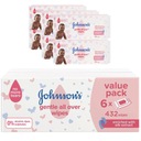 JOHNSONS Gentle All Over vlhčené obrúsky 72 ks