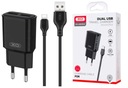 Rýchla nástenná nabíjačka 2x USB 5V 2A napájací zdroj