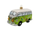 SKLENENÉ VIANOČNÉ GULE Auto uhorka vw 12x6cm