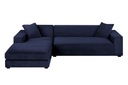 POTAH NA ROHOVÚ SEDAČKU VELVET NAVY 4 235 - 300