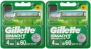 8 x výmenné vložky Gillette Mach3 Sensitive (2 x 4 ks)