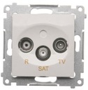 Simon 54 R-TV-SAT koncová zásuvka biela
