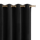 Záves pripravený do obývačky Velúr 140x250 s očkami Black Charmy Z