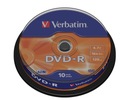 DVD-R VERBATIM 4,7 GB X16 MATT SILVER (CAKE 10)