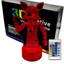 Nočná LED lampa FNAF Foxy Chibi 3D LAMP