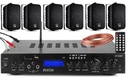 6 NÁSTENNÝCH POLOHOVACOV BLUETOOTH RÁDIO ZOSILŇOVAČ USB