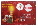 VIANOČNÉ SVETLÁ 1000 LED VNÚTORNÝ VNÚTORNÝ BLESK ISKRA MULTICOLOR IP44