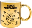 ZLATÝ HRNČEK AKO DARČEK PRE ŠÉFA, MANAŽÉRA, DOHĽADA, SRDCE MANAŽÉRA