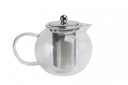 Sklenená kanvica na varenie bylinkového čaju s filtrom