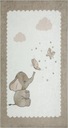Detský koberec 80x150 krémový a béžový slon