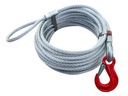 oceľové lano Loop-Hook - 10mm x 30m 7,1t 6x36