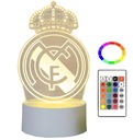 Real Madrid 3D nočná lampa 16 farieb LED