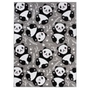 RUŽOVÝ KOBEREC 140x200 PANDAS PASTEL PRE DETI