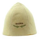Vlnená čiapka do sauny s výšivkou L-XL
