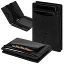 James Hawk Flip Wallet Pánska kožená peňaženka Slim Tenká 1,2 cm Obojstranná