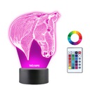 3D LED nočná lampa HORSE KORSE NAME Gravírovanie