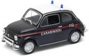 Model WELLY - FIAT Nuova 500 Carabinieri 1:34