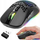 HERNÁ MYŠ HERNÁ MYŠ LED RGB BEZDRÔTOVÉ USB BLUETOOTH 2v1