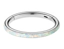 Ozdobná segmentová náušnica septum Opal Opalite 8mm
