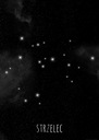 Súhvezdie hviezd Strelec - plagát 50x70 cm