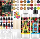 Epoxidová živici obsadenie 512 ml s farbami, trblietavá živica