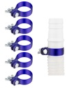 5x CLAMP CLAMP CLAMP KONEKTOR PRE BAZÉNOVÉ HADICE INTEX BESTWAY Ø 32 mm
