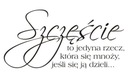 Nápis na nálepke na stenu s nápisom Šťastie... 61