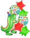 SADA FÓLIOVÝCH BALÓNOV DINOSAUR 7 ks HEL