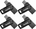 Pendrive SanDisk Ultra Dual Drive Go 32 GB otočný USB 3.1 čierny x4