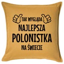 Vankúš NAJLEPŠÍ POĽSKÝ ŠTUDENT 50x50 darček