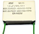ŠTARTOVACÍ KONDENZÁTOR 1,5uF 450V- SYBA