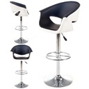 Moderná stolička s opierkou kože H46 čierna a biela