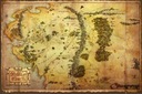 Hobitia mapa Stredozeme - plagát 91,5 x 61 cm