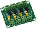 4-kanálový modul optočlena PC817 12V PLC
