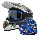 KRÍŽOVÁ PRILBA S BMX ENDURO QUAD GUD GUD SET RUKAVICE
