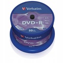 VERBATIM AZO DVD+R disky 4,7 GB 16x 50 ks Cake Box