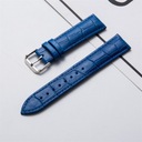 18 mm modrý hadí kožený remienok na hodinky