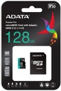 ADATA microSD 128GB + adaptér UHS1 Premier Pro