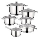 SADA OCELOVÝCH HRNCOV BergHOFF GOURMET 12 PRVKOV