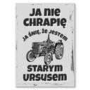 DARČEKOVÝ LIST NÁPIS Chrápanie URSUS TRACTOR