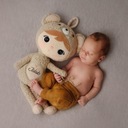 Béžová bábika Medvedík Metoo s darčekom s menom a dátumom