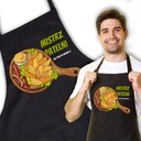 Čierna zástera na darček PAN MASTER Top Designs