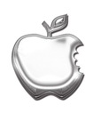 ALU nálepka na auto APPLE APPLE EMBLEMA